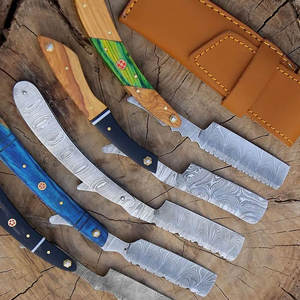 Maquinilla de afeitar recta personalizada de acero de Damasco hecha a mano, regalo de padrino de boda, hoja de peluquero clásica lista para afeitar para hombres, Acción de Gracias - Product Image 6