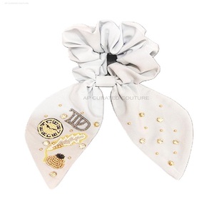 Nuevo lanzamiento personalizado con cuentas Scrunchies accesorio para el cabello indio bordado a mano scrunchies semilla con cuentas scrunchies - Product Image 3