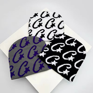 Gorro de Punto con Logotipo Personalizado Nuevo 2025, Gorro de Invierno de Diseñador, Gorros de Invierno Cálidos Unisex para Hombre y Mujer - Product Image 3