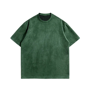 100% algodón Drop Shoulder Camisetas Unisex Boxy Fit Acid Washed Camisetas para la venta Transpirable Precio barato Camisetas para hombres - Product Image 3