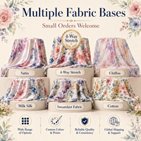 Tissu à motif floral aquarelle personnalisé, impression numérique OEM ODM, plusieurs bases pour robe, écharpe, sac, textile de maison, faible MOQ