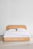 Le lit en rotin le plus robuste, mobilier de chambre familiale, lit d'hôtel, resort, style campagnard, fabriqué au Vietnam
