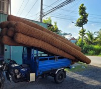 Blocs de fibres de coco 100 % naturelles du Vietnam, biodégradables, à faible coût, pour le contrôle de l'érosion des rives de rivières et de ruisseaux