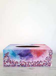 Caja de almacenamiento de servilletas de madera impresa antigua más vendida, soporte de pañuelos hecho a mano, MOQ y precio bajos multiusos - Product Image 4