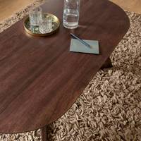Table basse moderne Augustin en bois de manguier
