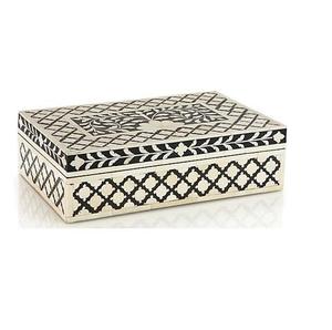 Caja de joyero con incrustaciones de hueso de calidad excepcional, forma Rectangular hecha a mano, producto más vendido, nuevo patrón de caja de joyería - Product Image 2