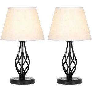 Lámpara de mesa de calidad superior en hierro con acabado plateado elegante para el hogar Hotel Casa de Campo decoración interior en venta al por mayor - Product Image 2