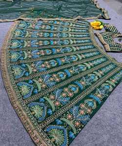 Georgette más elegido con Secuencia de bordado interior de seda satinada codificación de trabajo de piedra lehenga choli con ropa de boda dupatta ApparelGarment - Product Image 2