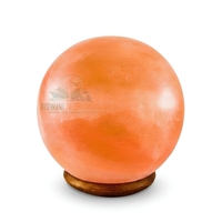 Lampe en sel rose de l'Himalaya en forme de boule, sculptée à la main, sphère de sel rocheux naturel, lumière de nuit décorative pour la décoration de la maison