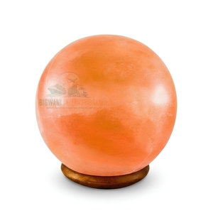 Lampe en sel rose de l'Himalaya en forme de boule, sculptée à la main, sphère de sel rocheux naturel, lumière de nuit décorative pour la décoration de la maison - Product Image 1