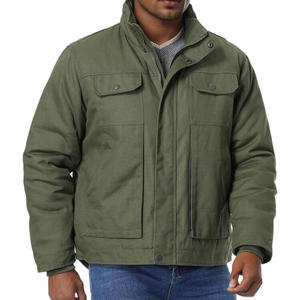 Chaqueta DE TRABAJO bordada para hombre con impresión de logotipo Personalización personalizada Abrigo duradero para exteriores Diseñado para el funcionamiento diario - Product Image 1