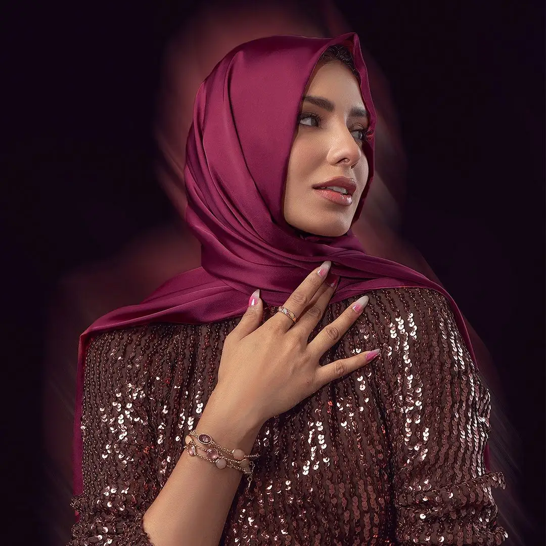 2024 newest high quality cheap fashionable silk hijab scarf women apply to four seasons Silk hijab Palestine WOMAN GIRLS