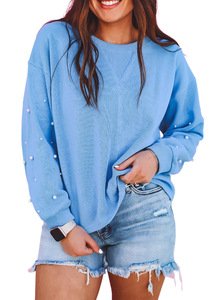 Pulls oversize pour femmes, vente chaude, personnalisables, unis, décontractés, sweat-shirts OEM pour femmes - Product Image 6
