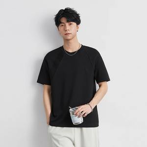 Summer Men's 50% Cotton T-<b>shirt</b> 2025 New Solid Color Short-<b>sleeved</b> Loose Casual Fashion <b>Half</b>-<b>Sleeved</b> Top T <b>Shirt</b> - Product Image 4