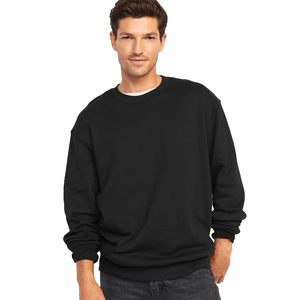 เสื้อสเวตเตอร์คอกลมแขนยาวสีดำสำหรับผู้ชายและผู้หญิง - Product Image 2