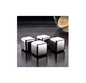 Enfriador de vino de cubitos de hielo de acero inoxidable 304 reutilizable de alta calidad proveedor al por mayor cubo de hielo con logotipo grabado personalizado - Product Image 3