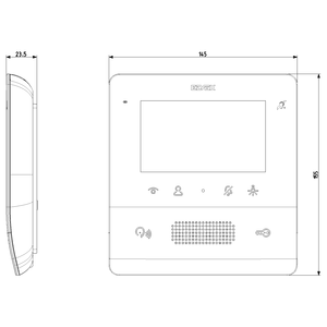Vimar Video <span class=keywords><strong>intercom</strong></span> 7558 loa ngoài với miễn phí TAB và 4.3 LCD hiển thị màu hai-dây phát sóng hệ thống <span class=keywords><strong>intercom</strong></span> - Product Image 4