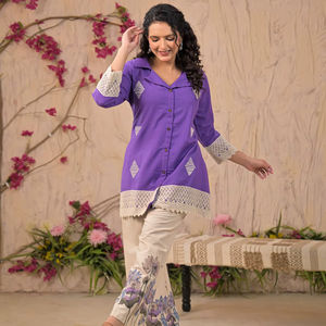 Ensemble de cordons en coton FLEX léger et polyvalent pour filles, réversible, extensible, séchage rapide, évacuation de l'humidité, décontracté, plage, fête, Diwali - Product Image 1