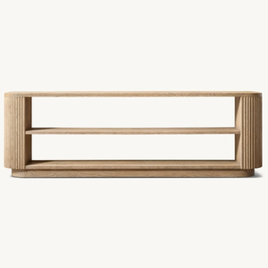 Mesa de sofá de madera larga de granja detrás de la Mesa de consola de sofá para entrada - Product Image 1