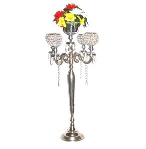 Cuencos de cuentas de cristal niquelado, candelabros para decoración de velas hechas a mano, candelabros de cristal hechos a mano más vendidos - Product Image 4