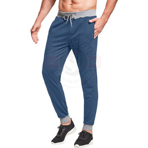 Custom Logo Printed Streetwear Cotton Elastic <b>Pants</b> Trousers For <b>Men</b> - Product Image 2