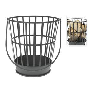 Brazier en métal 38x38xH38/77 cm pour usage extérieur - Product Image 2