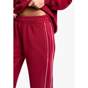 กางเกงวอร์มขายาวผ้าฝ้ายฟลีซทรงหลวมสไตล์ลำลองสำหรับผู้หญิง ขายส่ง - Product Image 6