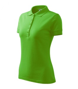 Polo de manga corta para mujer, camiseta informal Formal de Color verde, alta calidad, 100% de algodón, de China - Product Image 6