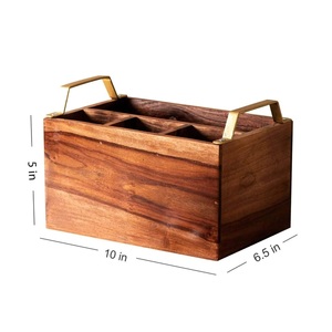 Luxury Wood Two-Layer Detachable Design <b>Kitchen</b> <b>Storage</b> Rack Cutlery Holder Organizer Dispenser <b>Storage</b> Best Quality - Product Image 2