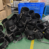 Ceinture lestée FRS en cuir de vachette robuste avec boucle métallique, chaîne triple couche épaissie, capacité 200 kg pour tractions et musculation