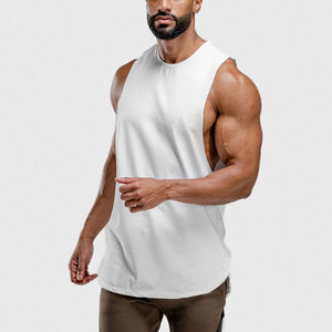 Haute qualité impression personnalisée plaine coton Muscle Cut-Off sans manches Gym débardeur à capuche hommes Style décontracté pour la musculation - Product Image 1