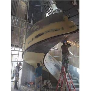 Escaleras de Caracol de acero galvanizado duraderas de color personalizado para instalaciones deportivas 6 dibujos de instalación de piedra natural incluidos - Product Image 2