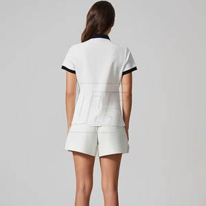 Tenue de golf pour femmes, haut polo et jupe en tissu extensible doux, pour le golf professionnel et les entraînements - Product Image 6