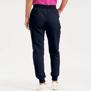 Pantalon décontracté pour femme avec coupe haute et devant lisse pour vêtements de travail Pantalon décontracté à enfiler pour femme avec votre propre logo - Product Image 2