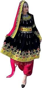 ชุดเดรส kuchi ชนเผ่าวินเทจสไตล์อัฟกานิสถาน/ปากีสถานชุดปาร์ตี้ kuchi แบบดั้งเดิมหลากสีชุดเดรส3014โคจิ - Product Image 6