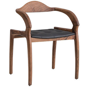 Silla Natuna de material de madera maciza con acabado marrón para muebles de madera maciza de teca para restaurante - Product Image 3