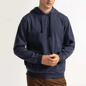 Sudadera con capucha básica de gran tamaño para hombre, informal, holgada, estilo informal, material de poliéster/algodón - Product Image 3