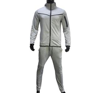 Chándal deportivo de invierno de dos piezas de talla XL para hombre con logotipo, conjunto de pantalones con capucha a la moda para correr, gimnasio, ropa deportiva de talla grande - Product Image 4
