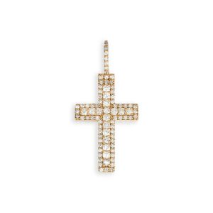Classique Croix Style S925 Argent Moissanite Diamant Pendentif Bijoux Élégants Pour Cadeaux Religieux - Product Image 1