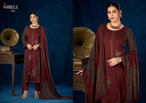 Viscose Pashmina Impression numérique Salwar Kameez Costumes Catalogue complet disponible au tarif de gros, collection premium. - Product Image 4