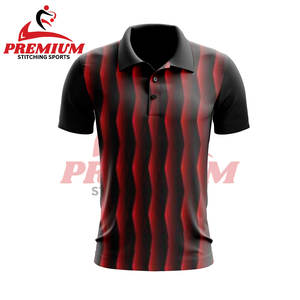 Nouveau Polo de Sport de Golf pour Hommes à Séchage Rapide Logo Personnalisé Manches Courtes Vêtements de Tennis pour Hommes Jersey Respirant Polo Sublimé - Product Image 3