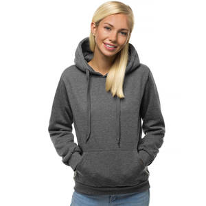Sudadera con capucha informal para mujer, 100% algodón, manga larga, sudadera deportiva personalizada para mujer - Product Image 2