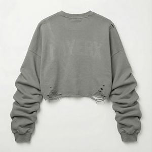 Camiseta Corta Holgada de Algodón 100% para Hombre, Estilo Punk con Pedrería Personalizada, Manga Regular, Estilo Urbano Ecológico, Y2K - Product Image 3