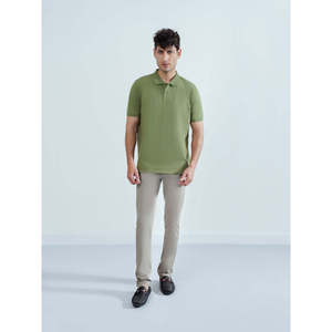 เสื้อโปโล PAULOS ทรงปกติ สวมใส่สบาย ปักลายสีเข้ม คอเสื้อแบบเรียบ ระบายอากาศได้ดี คุณภาพสูง มีไซส์ใหญ่ (XL 4XL) - Product Image 1