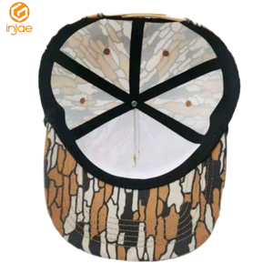 Wholesale Custom 5 Panel Polyester/Cotton Camouflage Sporty Unstructured Snapback <b>Camo</b> Hunting 256 Ri <b>Caps</b> Rope Outdoor - Product Image 6