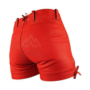 Pantalones Cortos de Cuero para Hombre de Alta Calidad, Transpirables, de Cintura Media, Informales, de Material Duradero - Product Image 2