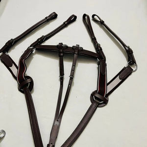 Conjunto de Martingala y Pechera de Cuero Genuino para Caballos, para Montar y Entrenar - Product Image 2