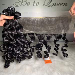 Extensiones de cabello de trama ondulada vietnamita de lujo, cabello humano crudo de alta calidad, paquete de longitud estirada de 30 pulgadas, precio barato de fábrica - Product Image 5