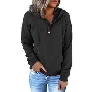 Sudaderas con capucha transpirables para mujer Ropa de mujer de calidad superior Sudaderas con capucha Ropa informal Superventas OEM Jersey de color de contraste para mujer - Product Image 4