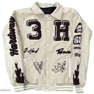 Chaqueta Universitaria Deportiva para Hombre con Diseño de Letras, Ribete a Rayas, Bloques de Color, Estilo Rave, con Logotipo Personalizado y Talla Personalizada - Product Image 5